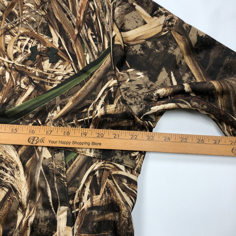 Under Armour Mens ColdGear Realtree Max-5 Camo Hoodie Large Loose Fit Pullover - Picture 6 of 10